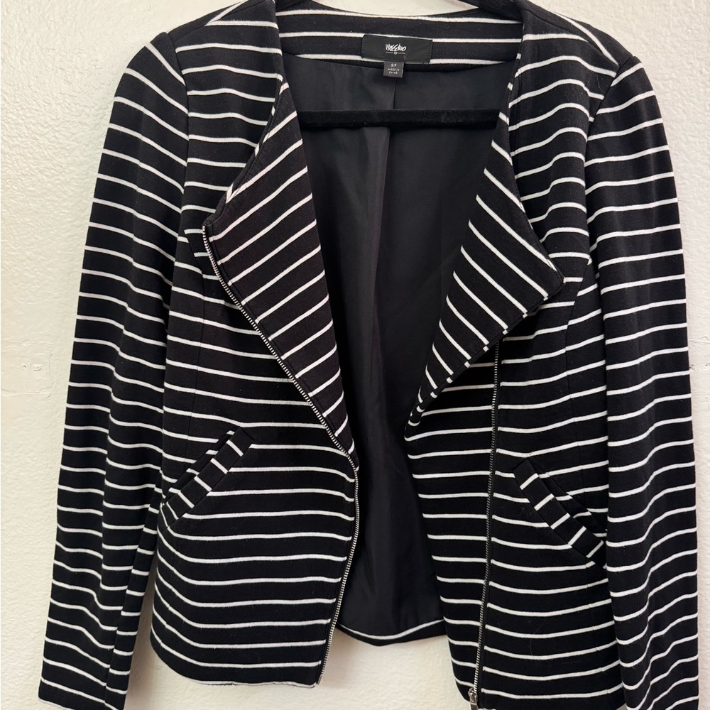 Women’s Jacket black and white color size Small Moschino
